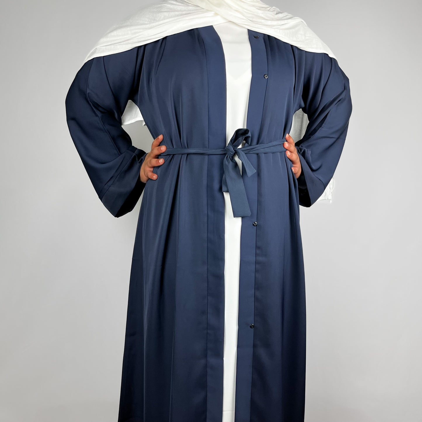 Navy Open Abaya